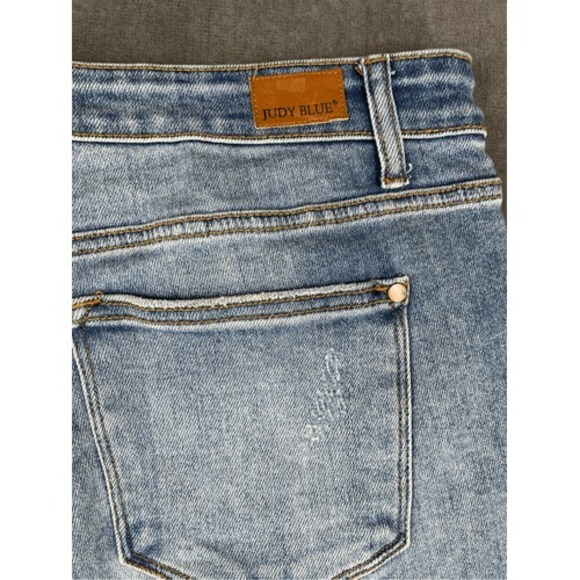 Judy Blue Boyfriend Fit Distressed Jeans Womens 11  30 Light‎ Wash Casual Grunge - Picture 3 of 10